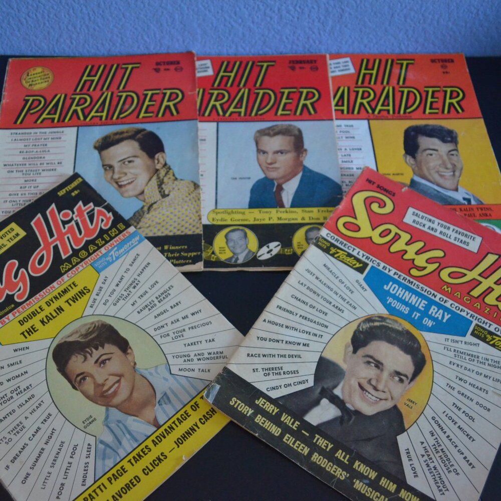 “Hit Parader“ and “Song Hits” Magazines of the 1950s